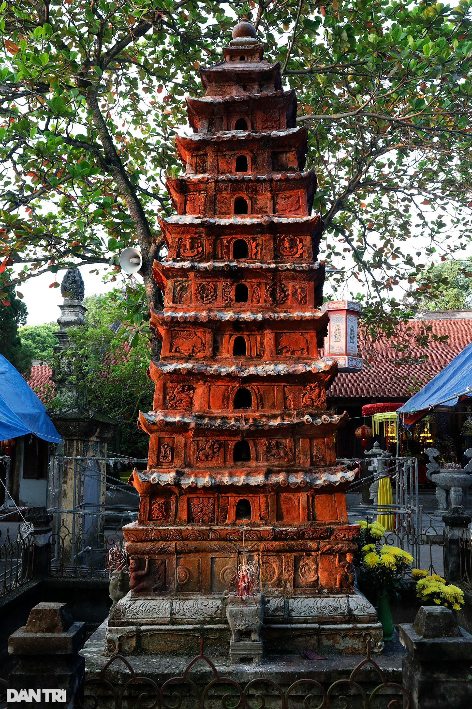 Tháp đất nung có niên đại 350 năm duy nhất Đạo giáo còn lại đến này nay - 3