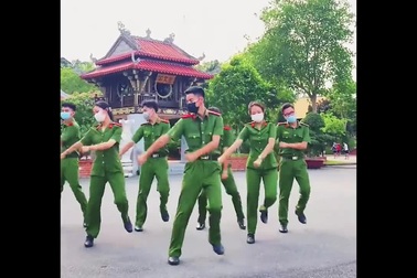 Vũ điệu đẹp mắt 'Tôi đi bầu cử' của sinh viên Học viện Cảnh sát nhân dân