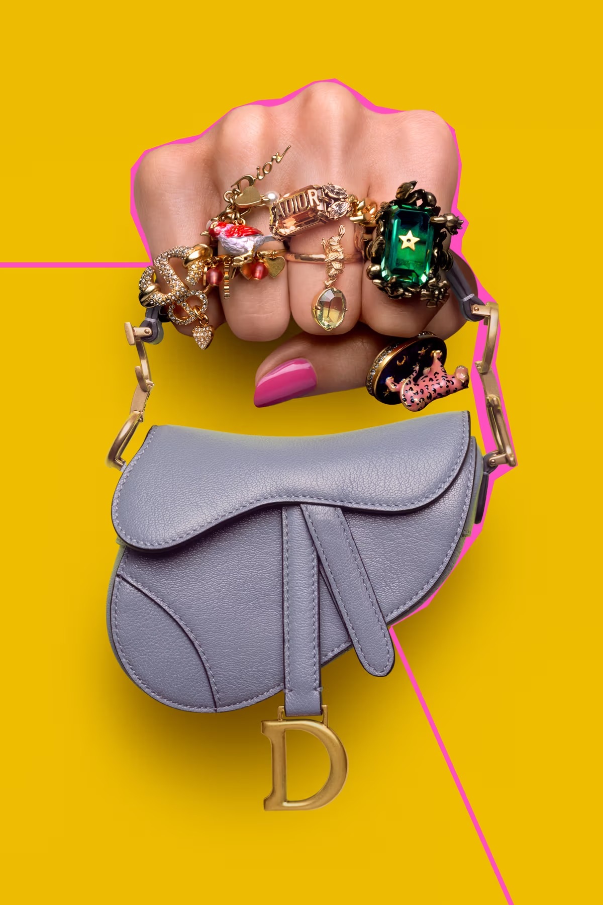 Chiếc túi xách yên ngựa Dior - từ bị quên lãng đến biểu tượng thời trang - 5 Chiếc túi xách yên ngựa Dior - từ bị quên lãng đến biểu tượng thời trang - 5