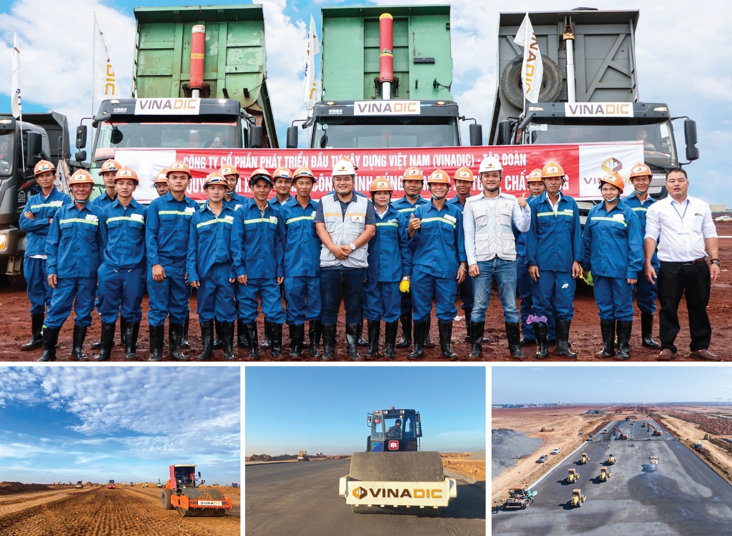 VINADIC rải thử bê tông xi măng của đường cất hạ cánh sân bay Long Thành - 3 VINADIC rải thử bê tông xi măng của đường cất hạ cánh sân bay Long Thành - 3