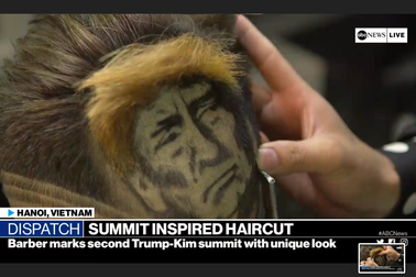 Chàng trai cắt tóc tạo hình Tổng thống Trump lên truyền hình ABC của Mỹ