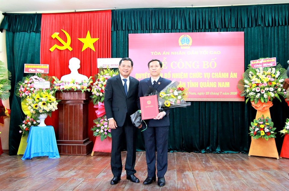 Quảng Nam có tân Chánh án Tòa án nhân dân tỉnh - 1 Quảng Nam có tân Chánh án Tòa án nhân dân tỉnh - 1