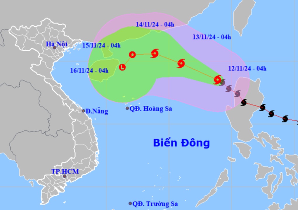 Bão Toraji giật cấp 12 đi vào Biển Đông, trở thành cơn bão số 8 - 1