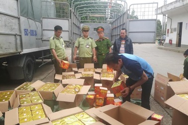 Bắt giữ xe ô tô tải vận chuyển 700kg pháo nổ