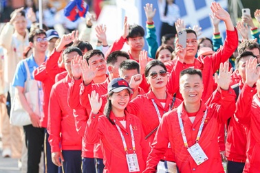 Lễ thượng cờ Đoàn Thể thao Việt Nam tại SEA Games 33