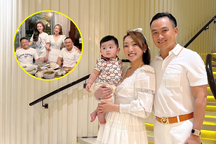 Vợ chồng Chi Bảo đưa con trai đến thăm biệt thự của Bảo Thy