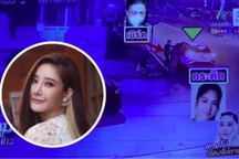 Hình ảnh quản lý và người đàn ông rời đi sau khi Tangmo Nida rơi xuống sông