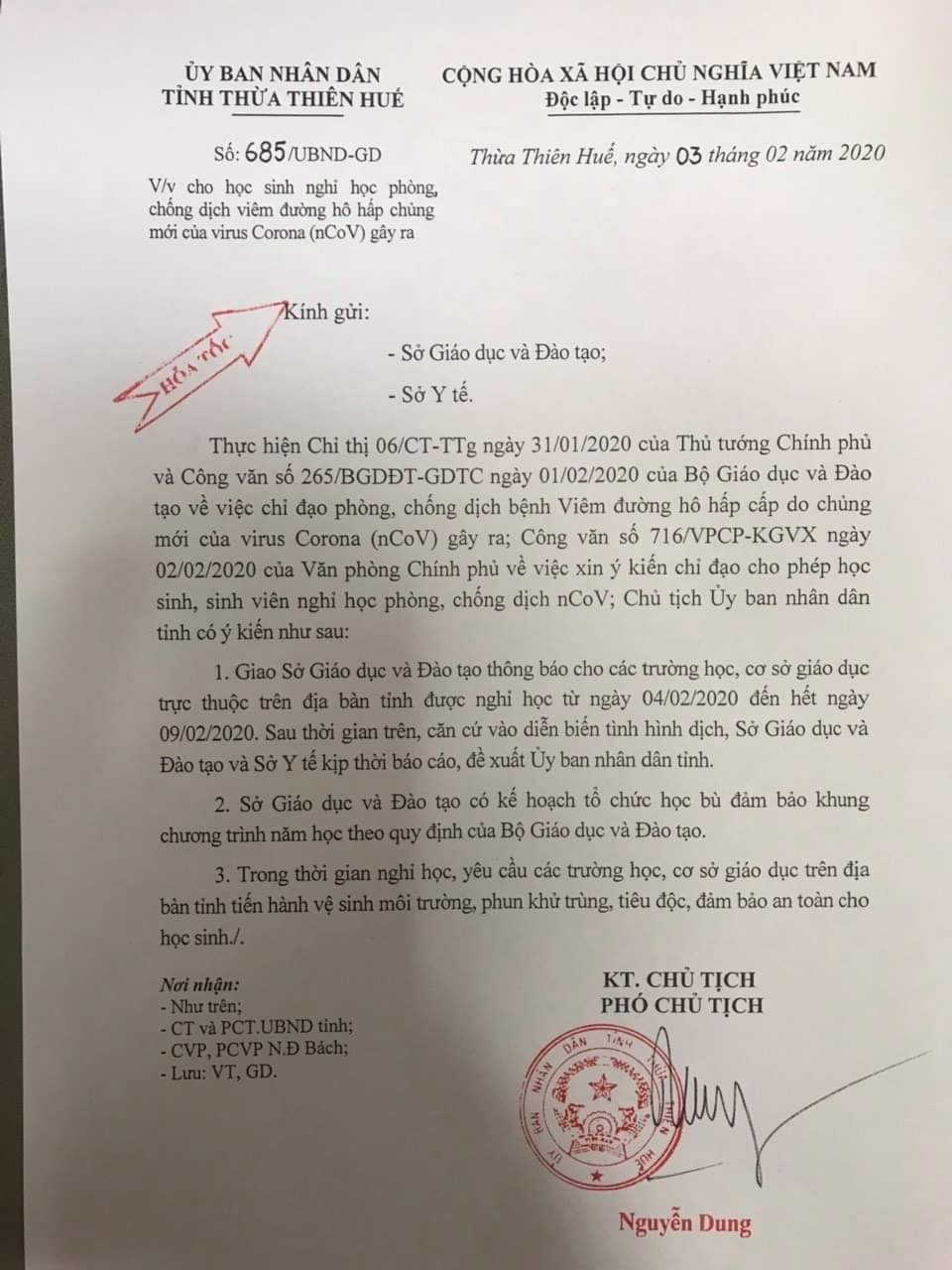 Thừa Thiên Huế: Nhiều phụ huynh cho con nghỉ học để tránh dịch Corona - 1 Thừa Thiên Huế: Nhiều phụ huynh cho con nghỉ học để tránh dịch Corona - 1
