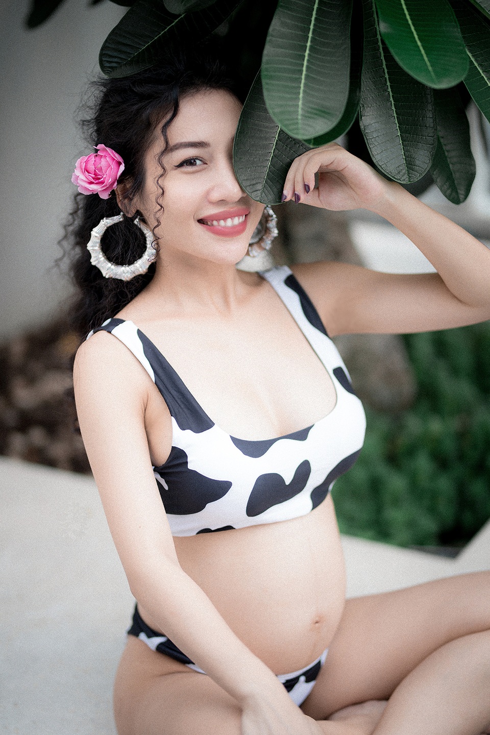 Hằng Bingboong khoe ảnh bầu 6 tháng - 1