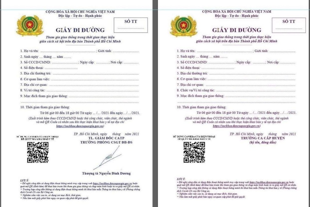 Người dân TPHCM không cần đổi giấy đi đường sau ngày 6/9 - 2 Người dân TPHCM không cần đổi giấy đi đường sau ngày 6/9 - 2