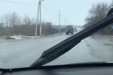 Các đoàn xe quân sự Nga gần Belgorod