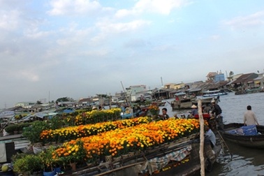 Ngắm chợ nổi Cái Răng ngày giáp Tết