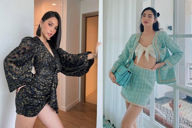 Trần Tiểu Vy, Lương Thùy Linh diện đồ gợi cảm hút ánh nhìn