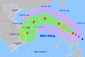 Siêu cơn bão Man-yi giật trên cấp 17, nhiều tỉnh miền Trung sẽ được ảnh hưởng