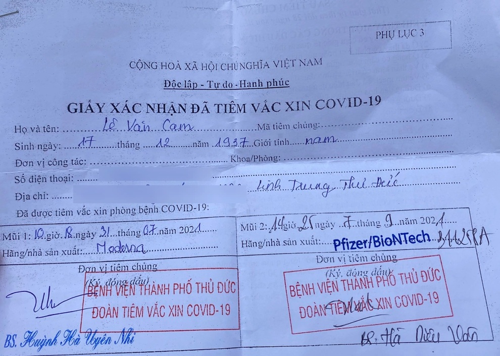 TPHCM: Thiếu vắc xin Moderna mũi 2, nhiều người đồng ý tiêm trộn Pfizer - 4 TPHCM: Thiếu vắc xin Moderna mũi 2, nhiều người đồng ý tiêm trộn Pfizer - 4