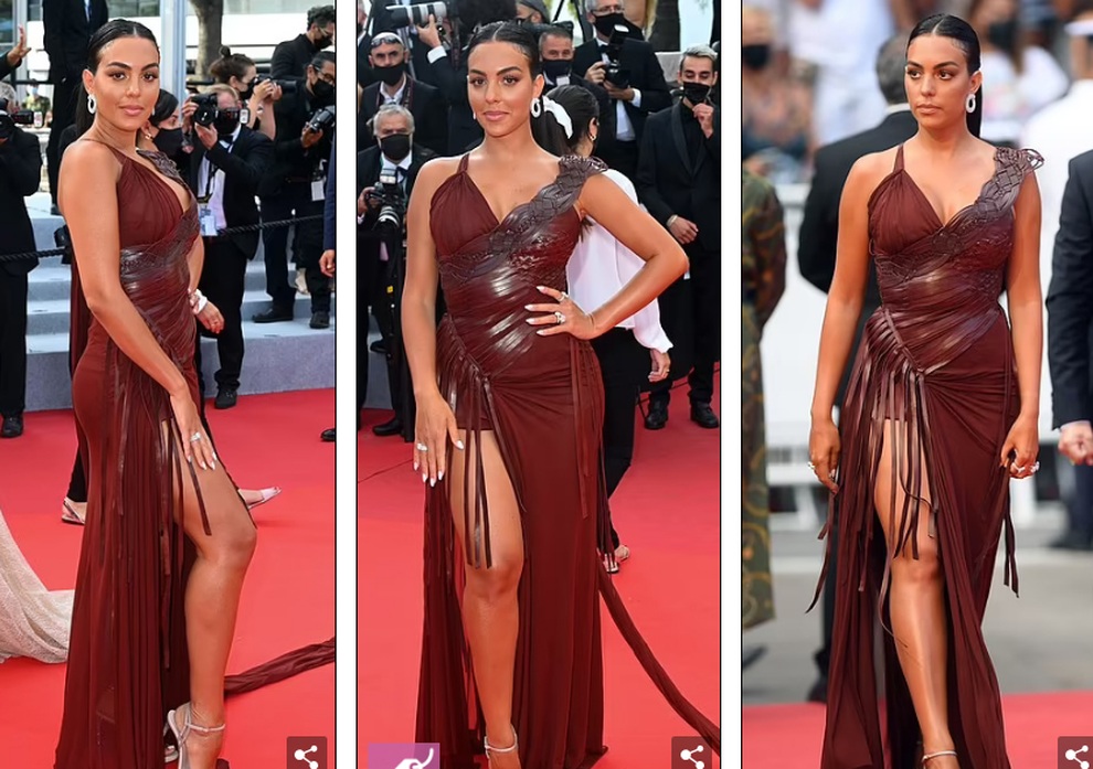 Kimberley lộ vòng ba, bạn gái Ronaldo khoe chân dài tại LHP Cannes - 7 Kimberley lộ vòng ba, bạn gái Ronaldo khoe chân dài tại LHP Cannes - 7