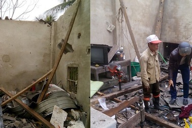 1 người chết, 4 người bị thương trong căn nhà bất ngờ phát nổ