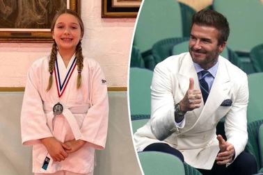 David Beckham tự hào vì cô con gái út Harper