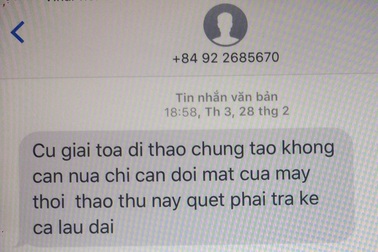 Chủ tịch xã bị đe dọa “lấy đôi mắt” vì dẹp lấn chiếm đường sắt
