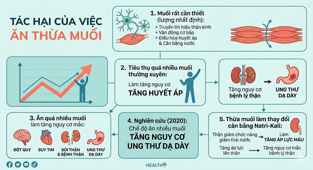 Người Việt ăn mặn gấp 1,6 lần khuyến nghị, muối đến từ đâu? - 2 Người Việt ăn mặn gấp 1,6 lần khuyến nghị, muối đến từ đâu? - 2