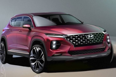 Hình ảnh rõ nét hơn về Hyundai Santa Fe thế hệ mới