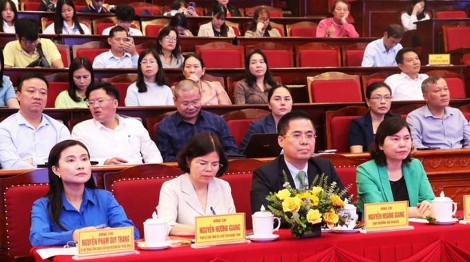 Lãnh đạo tỉnh Bắc Ninh cùng lãnh đạo các Bộ, ngành tham dự sự kiện.