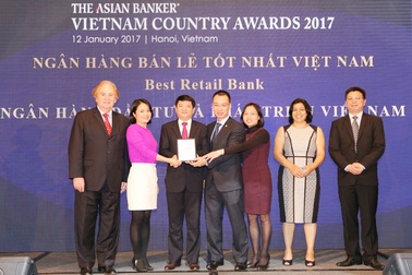 Vinh danh ngân hàng bán lẻ tốt nhất Việt Nam 2017