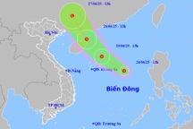 Hướng di chuyển của áp thấp nhiệt đới mới hình thành