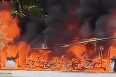 Cách bảo vệ sức khỏe khi có sự cố cháy xe điện