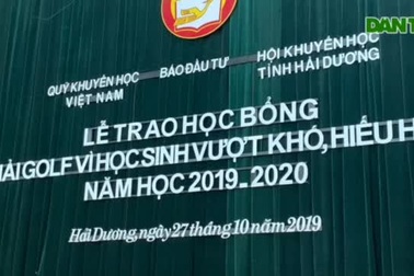 Trao học bổng đến 65 em học sinh nghèo vượt khó tỉnh Hải Dương