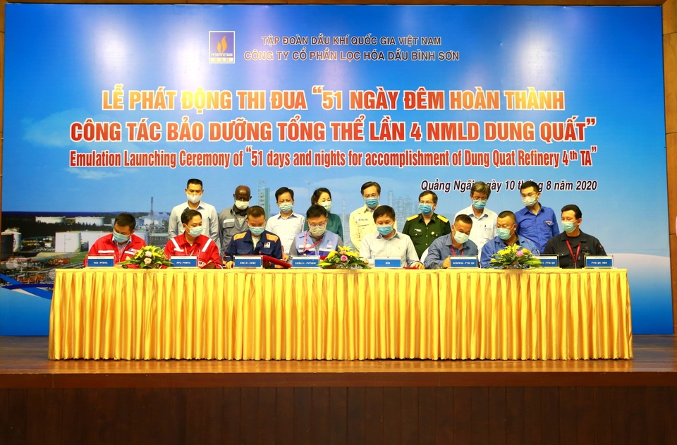 Lọc hóa dầu Bình Sơn phát động thi đua 51 ngày đêm hoàn thành công tác bảo dưỡng nhà máy - 3 Lọc hóa dầu Bình Sơn phát động thi đua 51 ngày đêm hoàn thành công tác bảo dưỡng nhà máy - 3