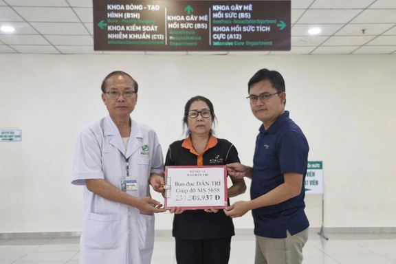 Bạn đọc Dân trí hỗ trợ bệnh nhân Dương Trí Thông gần 240 triệu đồng