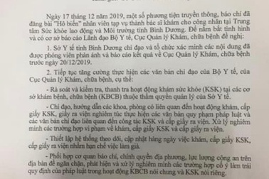 Nhân viên tạp vụ được "hô biến" thành bác sĩ khám cho công nhân?