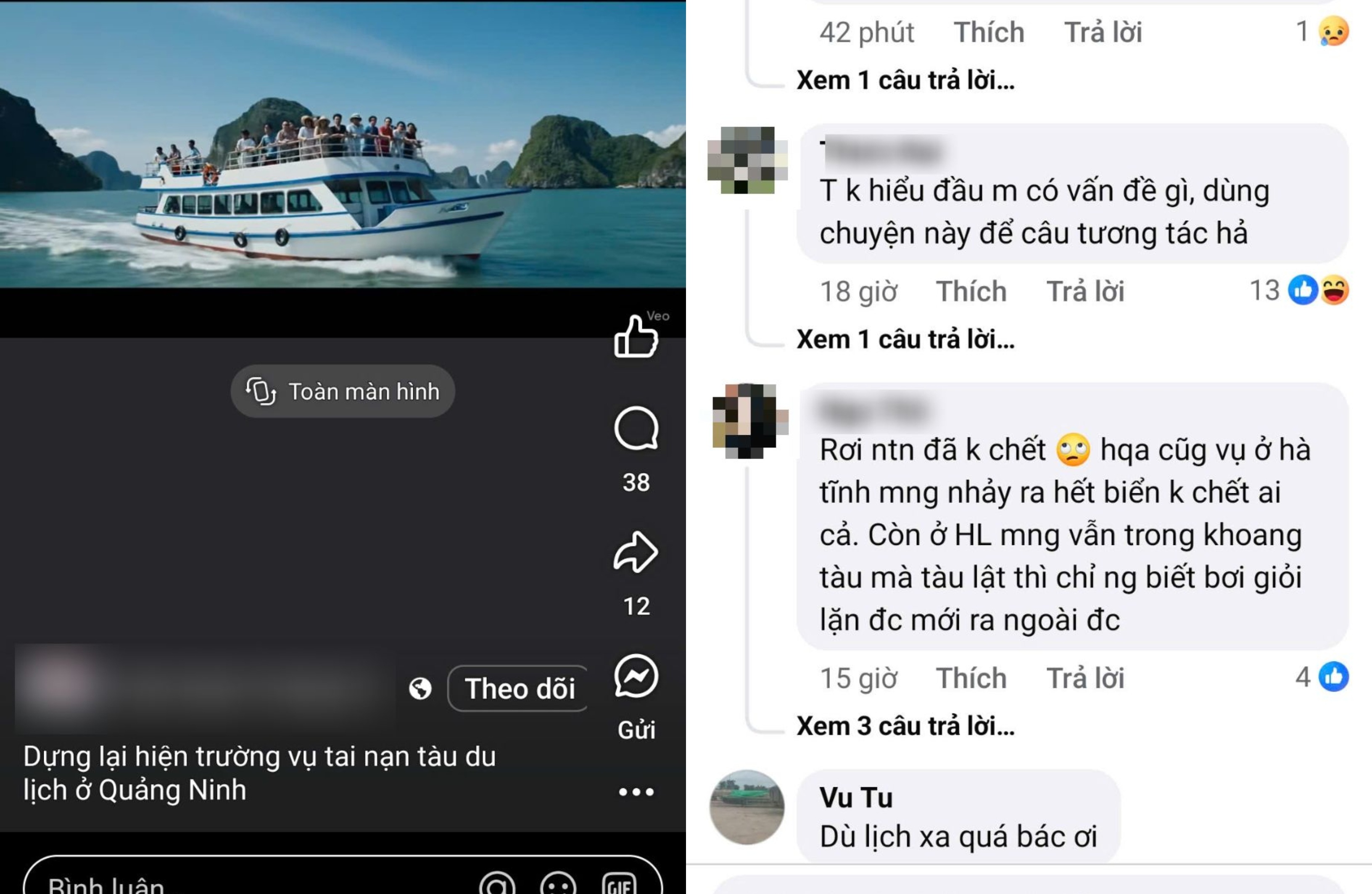 Phẫn nộ hành vi sử dụng AI câu tương tác từ vụ lật tàu ở Quảng Ninh - 6