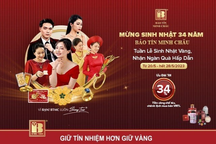 Mừng sinh nhật 34 năm, Bảo Tín Minh Châu tri ân khách hàng, ưu đãi tới 34%