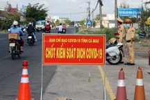 Người từ Hải Dương về Cà Mau phải khai báo y tế, lấy mẫu xét nghiệm
