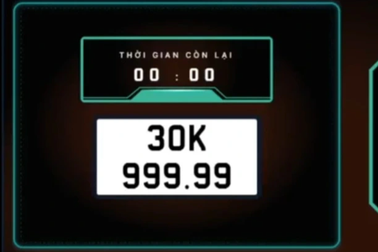 Biển số 30K-999.99 trúng mức giá kỷ lục hơn 75 tỷ đồng