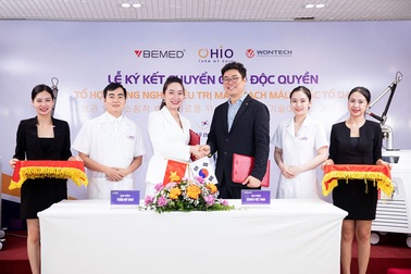 Thẩm mỹ OHIO tiếp nhận, chuyển giao công nghệ trị giãn mao mạch, sắc tố da