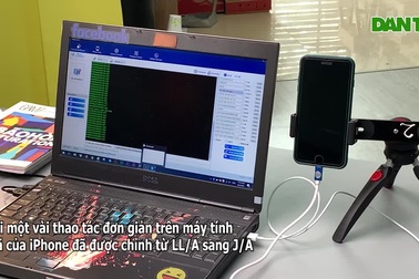 Cận cảnh quy trình biến iPhone xách tay thành chính hãng VN/A