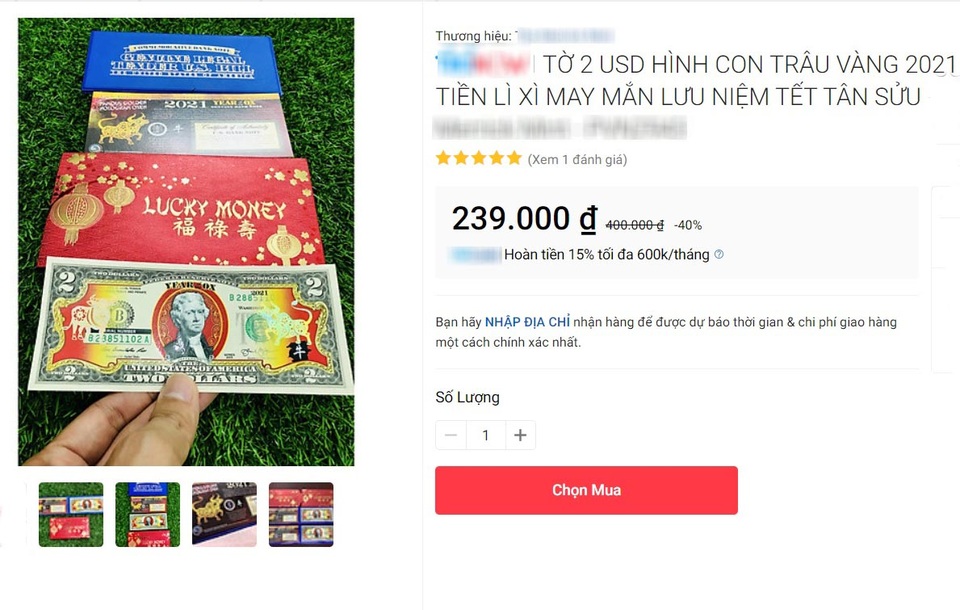 Cầu may bằng hàng ngoại: Đổi 300.000 đồng lấy tờ 2 USD in hình trâu - 2 Cầu may bằng hàng ngoại: Đổi 300.000 đồng lấy tờ 2 USD in hình trâu - 2