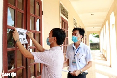 Nghệ An bố trí 19 phòng thi cho thí sinh thuộc diện F2