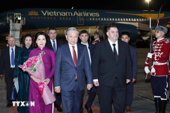 Tổng Bí thư Tô Lâm và Phu nhân bắt đầu thăm chính thức Cộng hòa Bulgaria