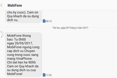 Khi các nhà mạng ngừng cung cấp dịch vụ chuyển vùng cho nhau