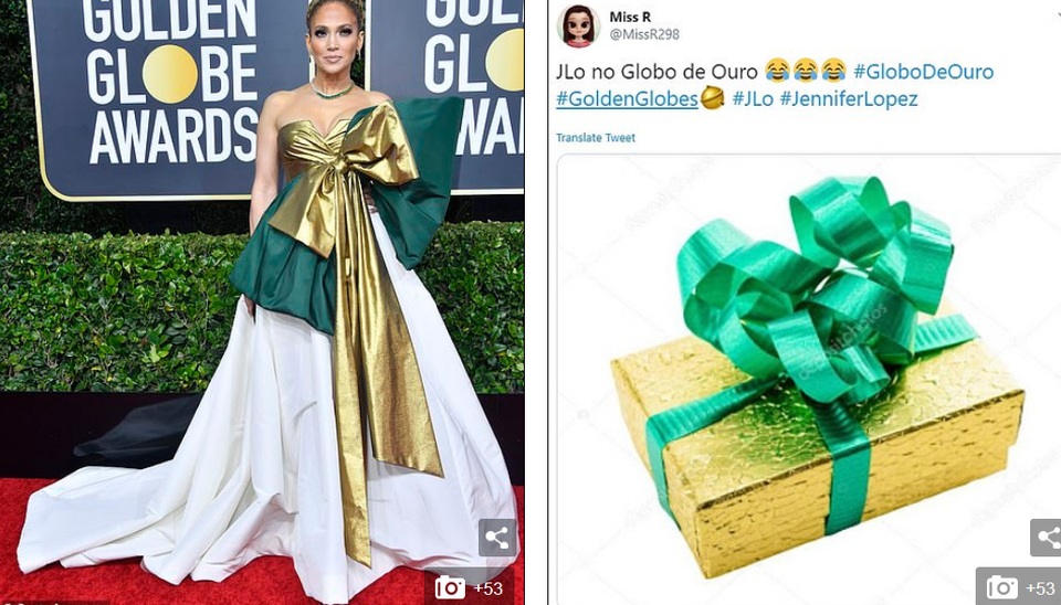 Jennifer Lopez lọt top sao mặc xấu tại lễ trao giải Quả Cầu Vàng - 2 Jennifer Lopez lọt top sao mặc xấu tại lễ trao giải Quả Cầu Vàng - 2