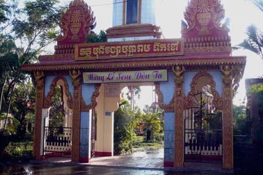 Chùa Khmer lớn nhất tỉnh Cà Mau bị trộm lấy tiền công đức