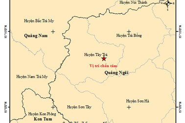 Quảng Ngãi: Một ngày xảy ra 4 trận động đất