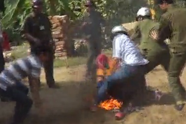Một phụ nữ tự thiêu để phản đối cưỡng chế đất