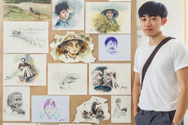 Sống động đời thường qua những bức vẽ của chàng sinh viên năm cuối