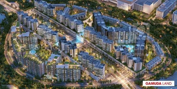 Phối cảnh dự án Celadon City của Gamuda Land tại TP. HCM.