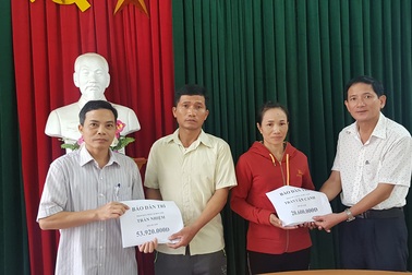 Hơn 70 triệu đồng đến với 2 hoàn cảnh đau thương ở Làng Quỳnh